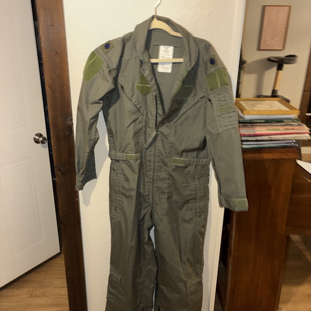 vtg airforce flight suit light colonel 38 short Flyers Summer Fire Resistant